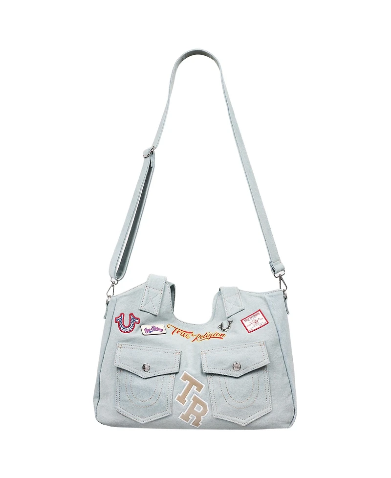 True Religion Agusto Multi Patch Soft Tote