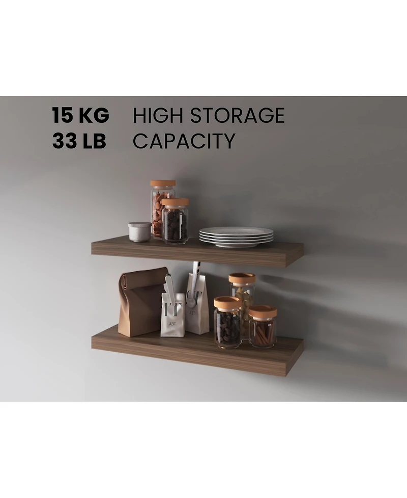 Fm Furniture Iva Floating Shelf in Melamine x2