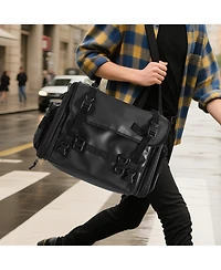 Mecale 40 to 60L Expandable Motorcycle Tail Bag with Waterproof Rain Cover