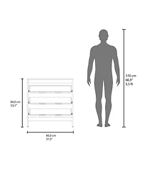 Fm Furniture Reti 3-Drawer Chest with Functional Storage and Modern Design