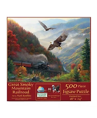 SunsOut Great Smoky Mountain Railroad 500 piece Jigsaw Puzzle for Adults