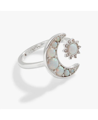Alex and Ani Moon Sun Opal Ring