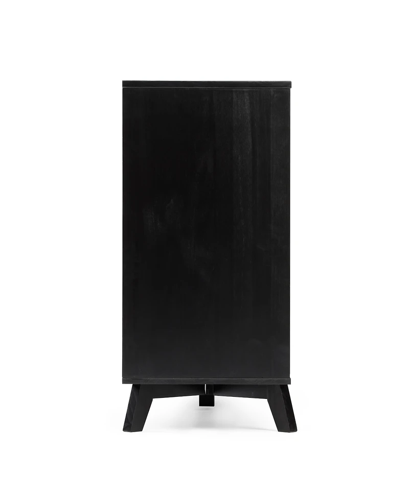 Max and Lily Solid Wood Scandinavian 6 Drawer Dresser