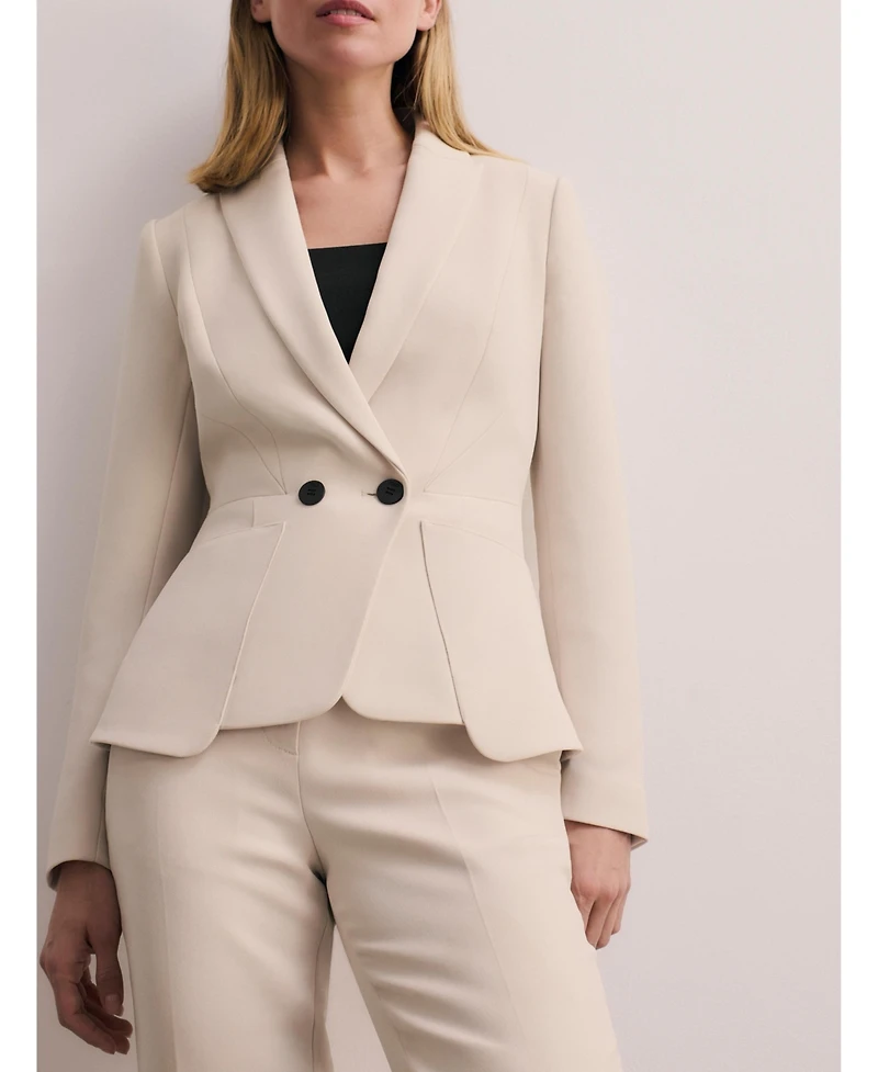 The Fold Women's Caselle Doppio Crepe Blazer