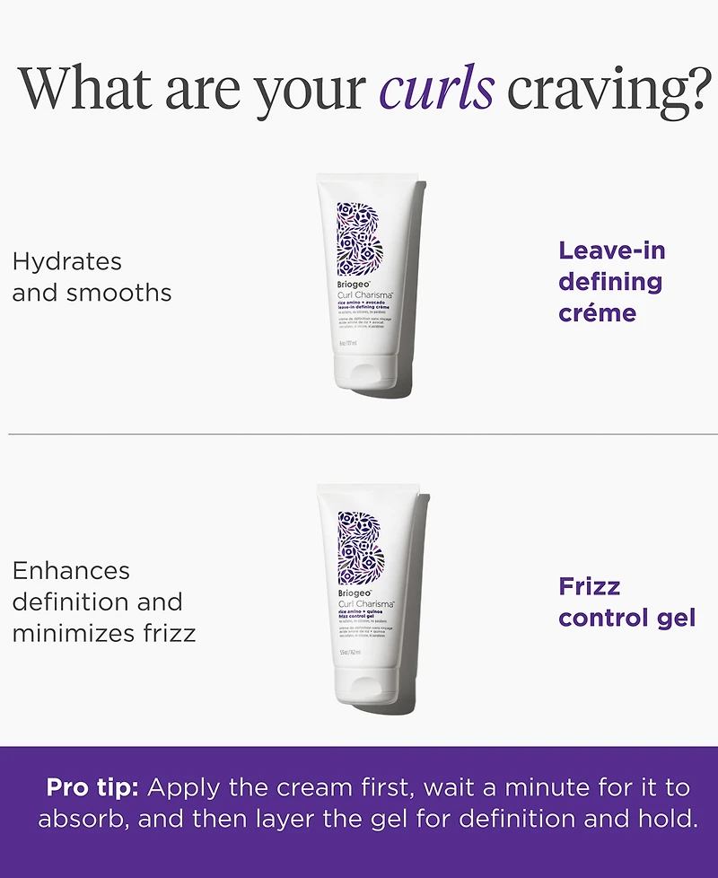 Briogeo Curl Charisma Rice Amino + Avocado Leave-In Defining Creme, 6 oz.