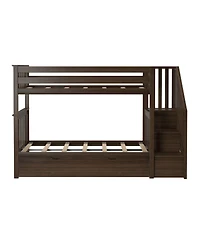 Max & Lily Twin over Staircase Bunk with Trundle