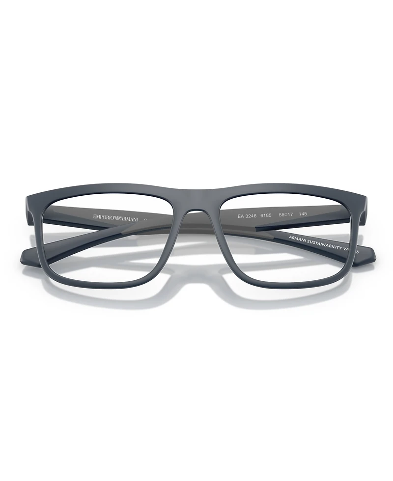 Emporio Armani Square Men's Eyeglasses, EA3246