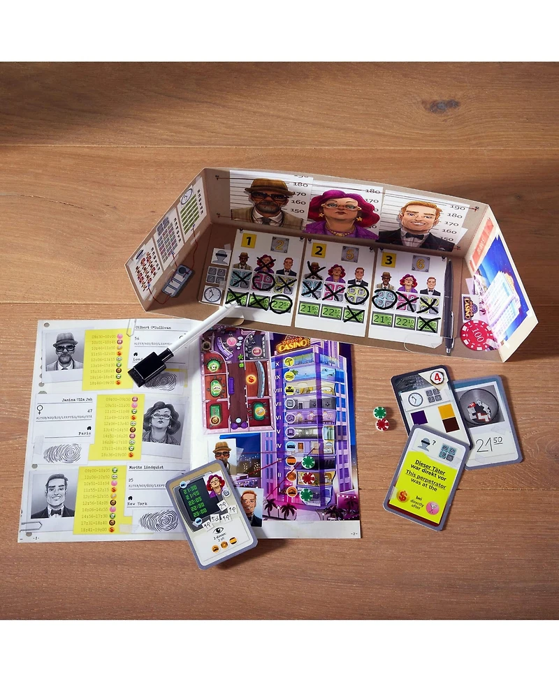 Haba The Key: Royal Star Casino Burglary Investigative Strategy Game for Kids 10+, Medium Level Case Files Board Games for Family Night