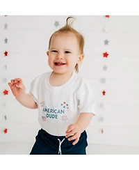 Sweet Wink Baby Boys American Dude Short Sleeve Romper