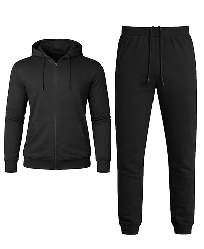 Blu Rock Men's French Terry Zip-Up Hoodie and Joggers, 2-Piece Set