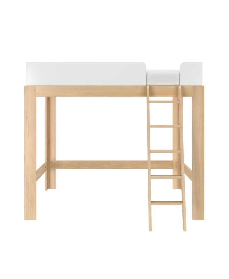 Max & Lily Mid-Century Modern High Loft Bed