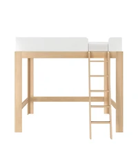 Max & Lily Mid-Century Modern High Loft Bed