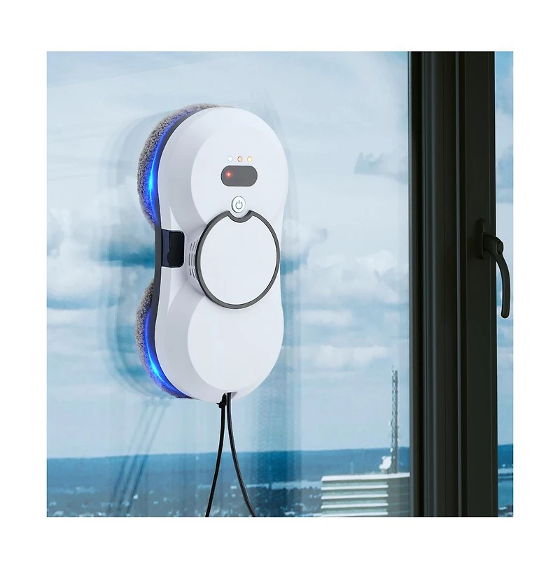 Topteng Window Cleaning Robot – 5600Pa Suction, Auto/Manual Spray Safety Rope