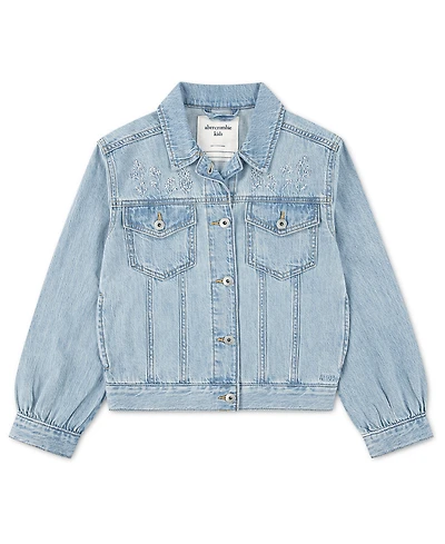 abercrombie kids Baby Girls' Oversized Dobby Jacket