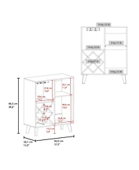 Flynama Bar Cabinet with Wine Rack