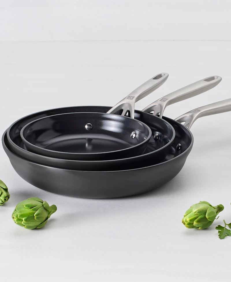 Zwilling Motion Hard-Anodized Aluminum 3-Pc. Fry Pan Set