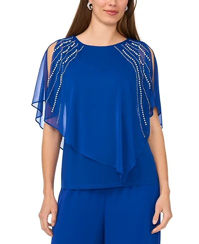 Msk Women's Crewneck Short-Sleeve Top