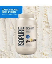 Isopure Low Carb Protein, Naturally Sweetened Vanilla Powder, 3 lb