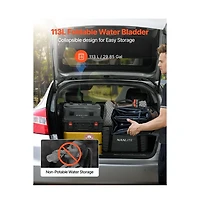 Sugift Water Storage Bladder 29.85 Gallon (113L) Water Storage Container Tank 1000D Pvc