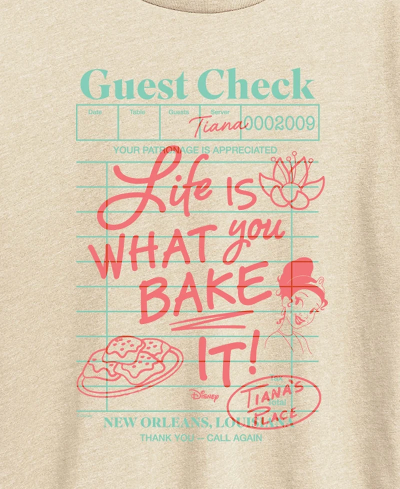 Hybrid Apparel Plus Disney Princess Tiana Guest Check Short-Sleeve Graphic T-Shirt