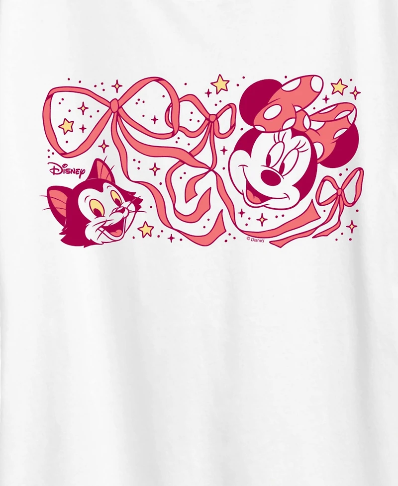Hybrid Apparel Plus Disney Minnie Figaro Bow Short-Sleeve Graphic T-Shirt