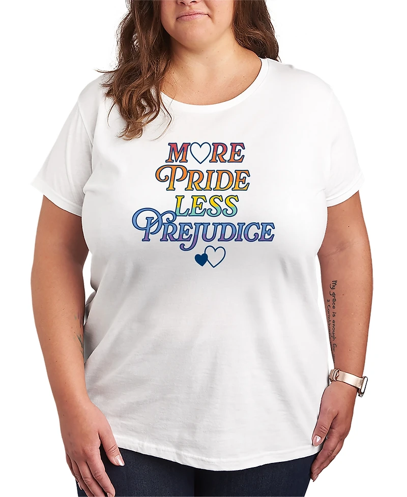 Hybrid Apparel Plus Instant Message More Pride Less Prejudice Short-Sleeve Graphic T-Shirt
