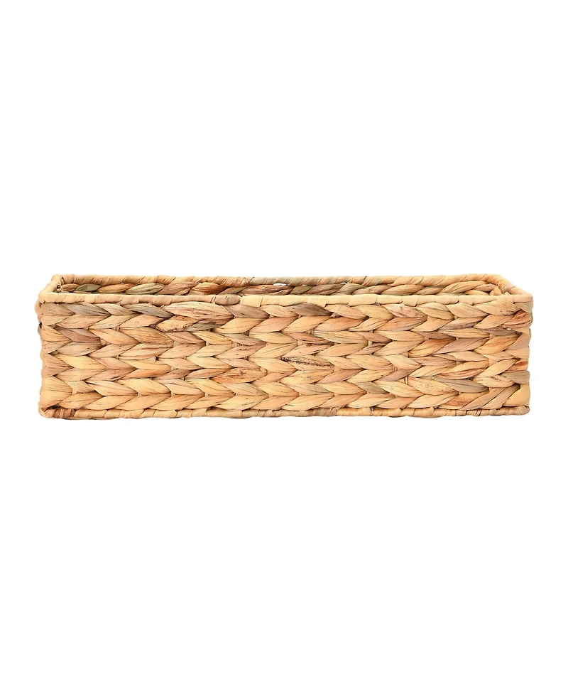 Household Essentials Handwoven Paper Rope Rectangular Storage Basket