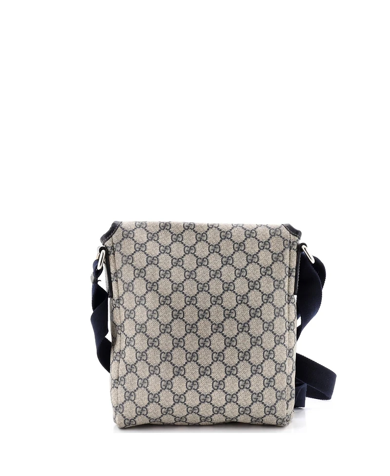 Pre-Owned Gucci Small Flap Messenger Gg Coated Canvas