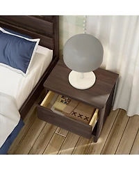 Max and Lily Solid Wood Farmhouse 1 Drawer Nightstand
