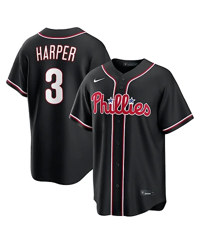 Nike Men's Bryce Harper Black Philadelphia Phillies 2026 Replica Fashion Jersey