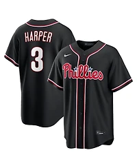 Nike Men's Bryce Harper Black Philadelphia Phillies 2026 Replica Fashion Jersey