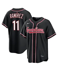 Nike Men's Jose Ramirez Black Cleveland Guardians 2026 Replica Fashion Jersey