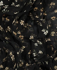 Lauren Ralph Floral Double Ruffle Scarf