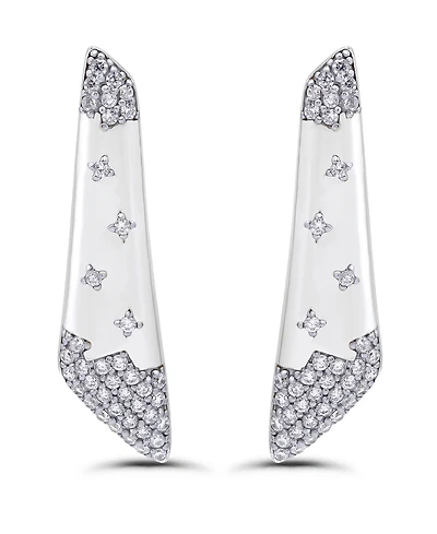 Christian Siriano New York 14k Gold-Plated Polish Linear Post Earrings