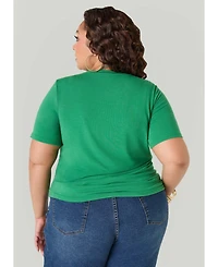 Ashley Stewart Women's Not Here For Drama Graphic Tee