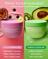 Briogeo Acai + Passionfruit Lightweight Hydration Hair Mask, 8 oz.