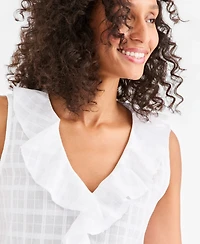 Style & Co Petite Cotton Sleeveless V-Neck Top, Macy's Exclusive