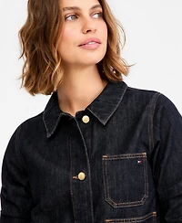 Tommy Hilfiger Women's Cotton Collared Denim Jacket