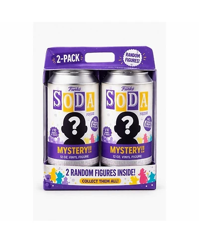 Funko Set of 2 Surprise Mystery Soda Figure Randomly Selected