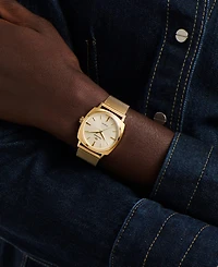 Movado Men's Kingmatic Swiss Automatic Ionic Plated Light Yellow Gold Steel Watch 35mm