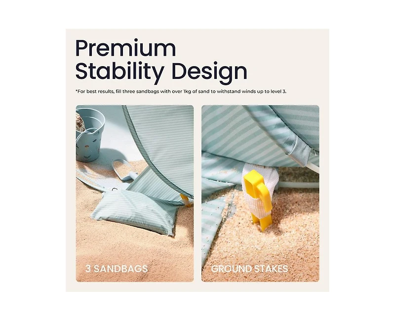 Tiny Land One-Stop Beach Tent Set - Play for Outdoor Fun