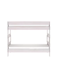 Max and Lily Twin over Bunk Bed, Farmhouse Solid Wood Beds for Kids, Driftwood
