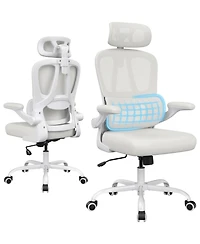 flynama Mesh High Back Office Chair with Headrest,Ergonomic Swivel Chair