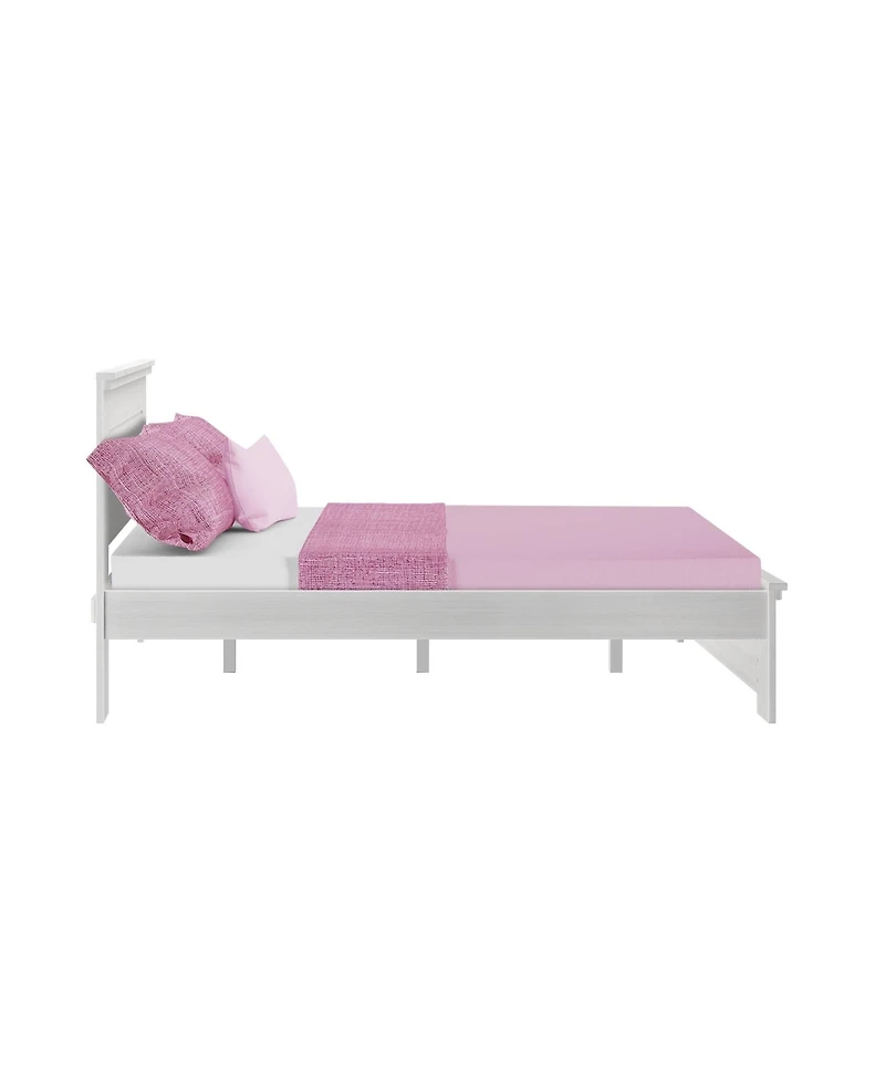 Max & Lily Farmhouse Queen Panel Bed, Pecan