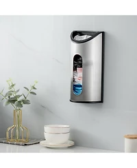 Mega Casa Wall-Mounted Trash Bag Dispenser Stainless Steel Plastic Bag Organizer Kitchen