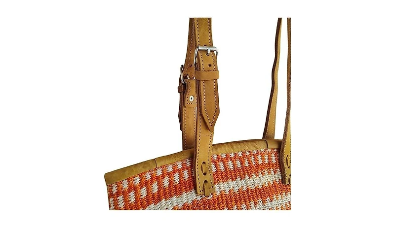 Sawa Sawa Harvest Glow Handmade Sisal Medium Tote Purse