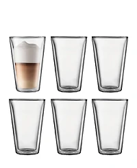 Bodum Canteen Set of 6 Double Wall Glasses