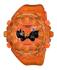 G-Shock Men's Japanese Quartz Analog Digital Orange Resin Watch 58.2mm