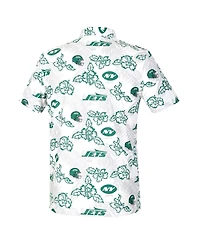 Reyn Spooner Men's White New York Jets Pua Performance Game Day Polo Shirt