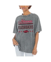 Gameday Couture Women's Gray Arkansas Razorbacks Here to Play Oversized T-Shirt